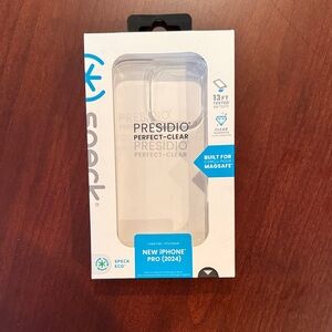 New - Speck Presidio Perfect-Clear Case for iPhone 16 Pro